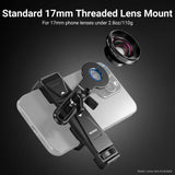 NEEWER PA047 PRO Universal Phone Holder with Lens Adapter & Filter Ring, view 3