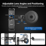 NEEWER PA047 PRO Universal Phone Holder with Lens Adapter & Filter Ring, view 4