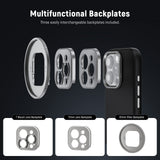 NEEWER PA083P/PA084P Black Case with 3 Backplates for iPhone 16 Pro/Pro Max, view 2