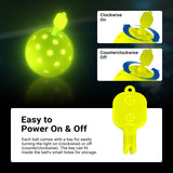 NEEWER PB02 4 Packs LED Pickleball Set, view 3
