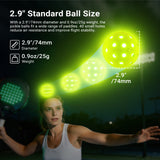 NEEWER PB02 4 Packs LED Pickleball Set, view 4