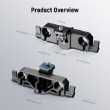 NEEWER PG013 Height Adjustable LWS 15mm Rod Clamp Matte Box Support, view 6
