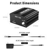 NEEWER NW-100 48V Phantom Power Supply with Adapter, view 2
