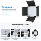 NEEWER Barndoor for 480 LED Video Light, view 2