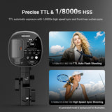 NEEWER Q120 120Ws 2.4G TTL Outdoor Strobe Flash - Gray, view 4
