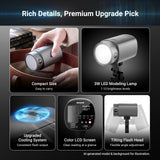 NEEWER Q120 120Ws 2.4G TTL Outdoor Strobe Flash - Gray, view 6