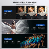 NEEWER Q200 200Ws 2.4G TTL Outdoor Flash with App Control, view 3