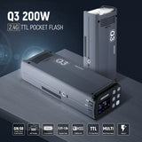 NEEWER Q3 200Ws 2.4G TTL Flash With QPRO Trigger, view 2