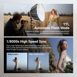 NEEWER Q4PRO 400Ws 2.4G TTL Outdoor Flash Strobe, view 3