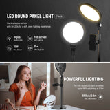 NEEWER BASICS R06 7" Desktop Phone Selfie Round LED Light Kit, view 2