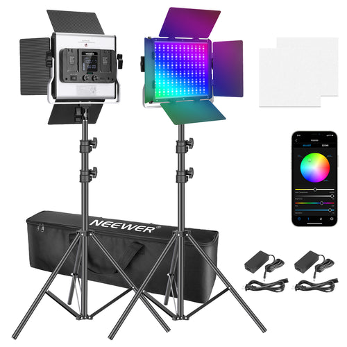 NEEWER RGB450 LED Video Light with App Control