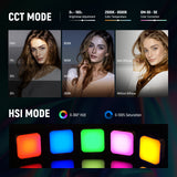 NEEWER RGB62 Magnetic RGB Video Light With App Control, view 3