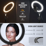 NEEWER RH10B 10" 20W High Power LED Ring Light, view 2