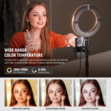 NEEWER High Power Bi-Color Desk Ring Light, view 3