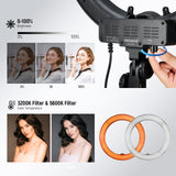 NEEWER RL-18 New Version 18 Inch 55W LED Ring Light, view 3