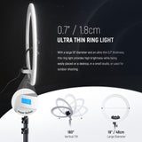 NEEWER RP18B Pro Ring Light Kit, view 2