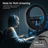 NEEWER RP19H 19 Inch LED Ring Light With 3 Phone Holders, view 3