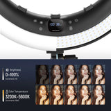 NEEWER RP19H 19 Inch LED Ring Light With 3 Phone Holders, view 4
