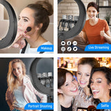 NEEWER RP19H 19 Inch LED Ring Light With 3 Phone Holders, view 6