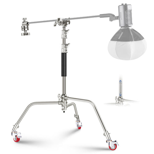 NEEWER SC186W 186cm Stainless Steel Heavy Duty C Stand