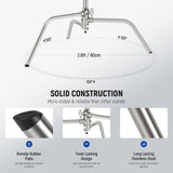 NEEWER SC186W 186cm Stainless Steel Heavy Duty C Stand, view 6