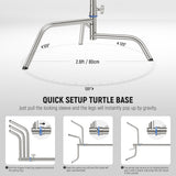 NEEWER SC320Q 320cm Stainless Steel Heavy Duty C Stand with Boom Arm, view 3