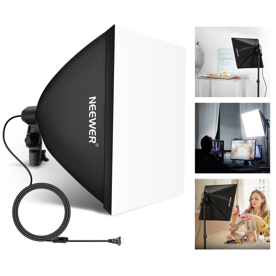 NEEWER SF4040/SF6060 Photography Softbox with E26 Socket & Diffuser