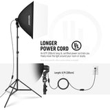 NEEWER SF4040/SF6060 Photography Softbox with E26 Socket & Diffuser, view 2