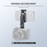 NEEWER BASICS SP-10 Phone Tripod Mount Holder with 1/4" Thread & Cold Shoe, view 4