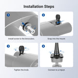 NEEWER ST-T05 Quick Release Binocular Tripod Adapter, view 5