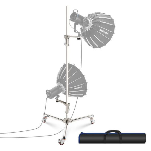 NEEWER ST198SS 198cm Stainless Steel Wheeled Stand