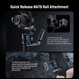 NEEWER ST49 Gimbal Sling Handle Grip with NATO Rails For DJI, view 3
