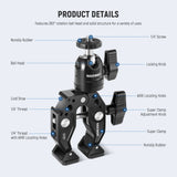 NEEWER ST87 Super Clamp with Ballhead, view 2