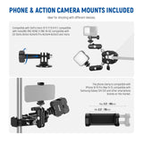 NEEWER Heavy Duty Super Clamp with Two 360° Dual Ball Head Magic Arms, view 2