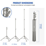 NEEWER Stainless Steel Photography Light Stand, view 6