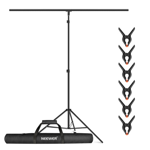 NEEWER 2.6m / 8.5ft T-Shape Background Support Stand Kit