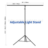 NEEWER 2.6m / 8.5ft T-Shape Background Support Stand Kit, view 2