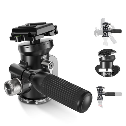 NEEWER TH03 Video Camera Tripod Pan Tilt Head
