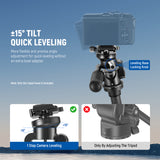 NEEWER TH03 Video Camera Tripod Pan Tilt Head, view 2
