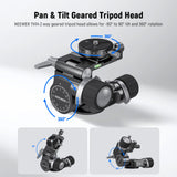 NEEWER TH14 2 Way Geared Tripod Head, view 2
