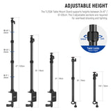 NEEWER TL253A+DS001 Tabletop Overhead Camera Mount Stand, view 2