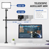 NEEWER TL253A+DS001 Tabletop Overhead Camera Mount Stand, view 3