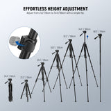 NEEWER BASICS TP05 74.4" Aluminum Alloy Tripod Monopod, view 2