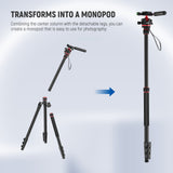 NEEWER TP08 77" Camera Tripod Monopod, view 2