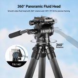 NEEWER TP10 Carbon Fiber Desktop Mini Tripod, view 4