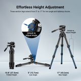 NEEWER TP10 Carbon Fiber Desktop Mini Tripod, view 5