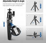 NEEWER TP29 Metal Tabletop Mini Tripod, view 5