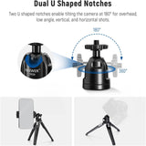 NEEWER TP29 Metal Tabletop Mini Tripod, view 6
