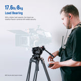 NEEWER BASICS TP37 74" Video Tripod with Fluid Head, view 3