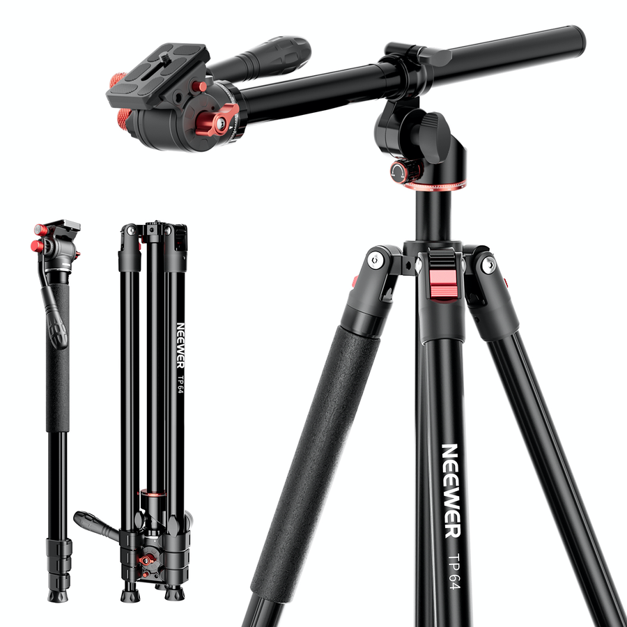 NEEWER TP63/TP64 Overhead Horizontal Camera Tripod Monopod